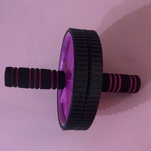 Tone Fitness pink and Black Ab Roller toning wheel